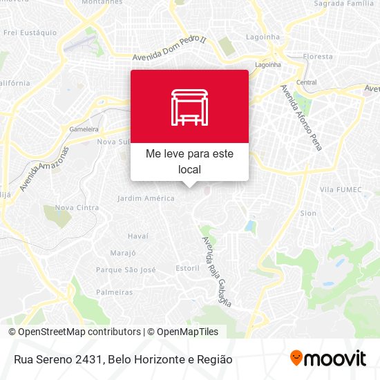 Rua Sereno 2431 mapa