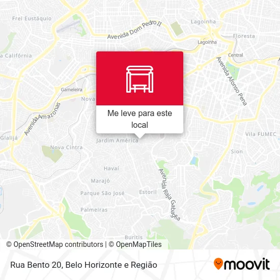 Rua Bento 20 mapa