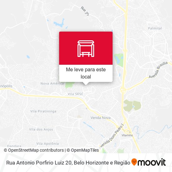 Rua Antonio Porfirio Luiz 20 mapa