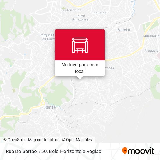 Rua Do Sertao 750 mapa