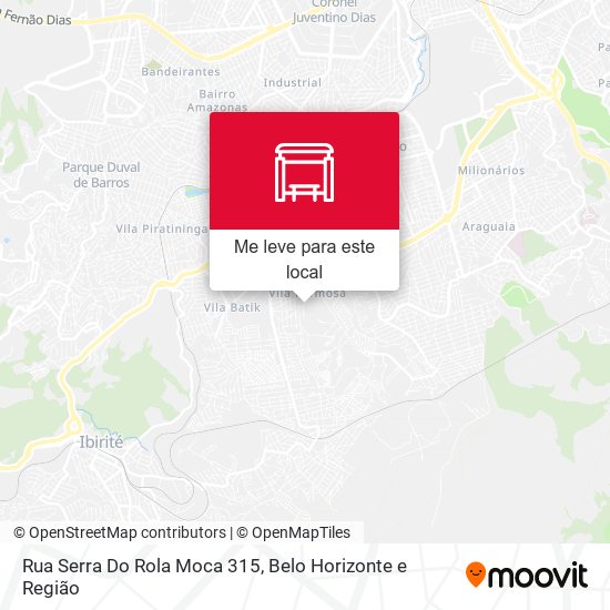 Rua Serra Do Rola Moca 315 mapa