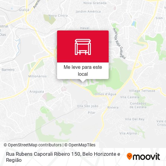 Rua Rubens Caporali Ribeiro 150 mapa