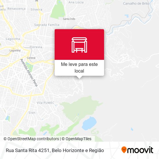 Rua Santa Rita 4251 mapa