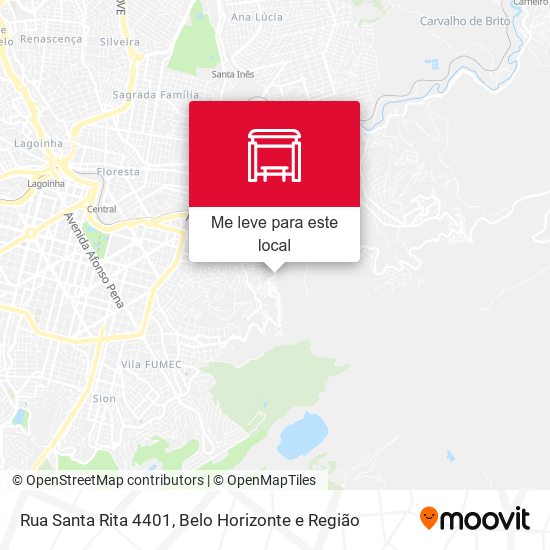 Rua Santa Rita 4401 mapa