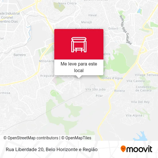 Rua Liberdade 20 mapa