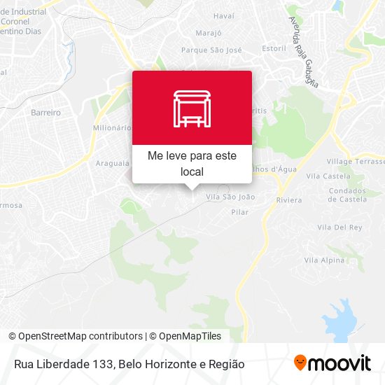 Rua Liberdade 133 mapa