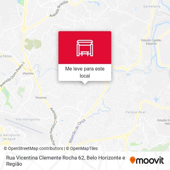 Rua Vicentina Clemente Rocha 62 mapa