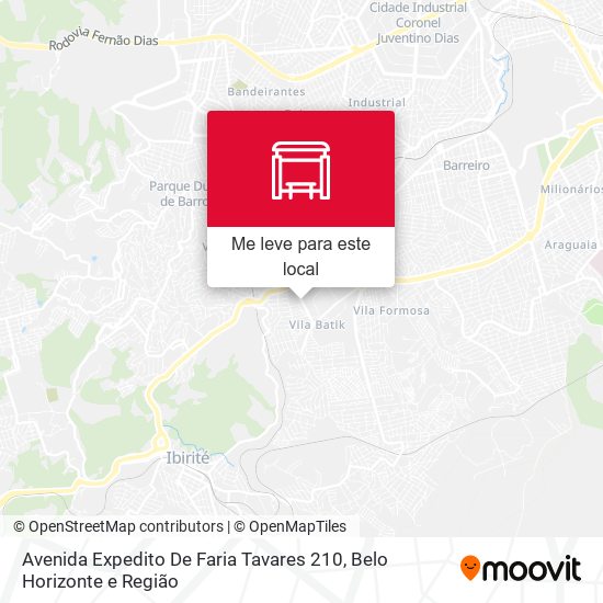 Avenida Expedito De Faria Tavares 210 mapa