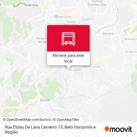 Rua Elizeu De Lana Carneiro 15 mapa