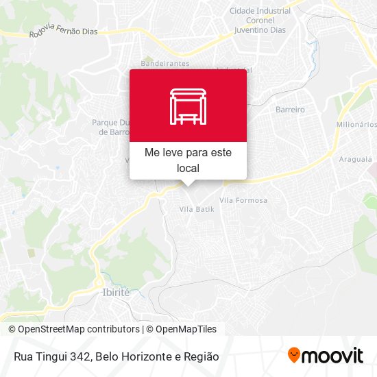 Rua Tingui 342 mapa