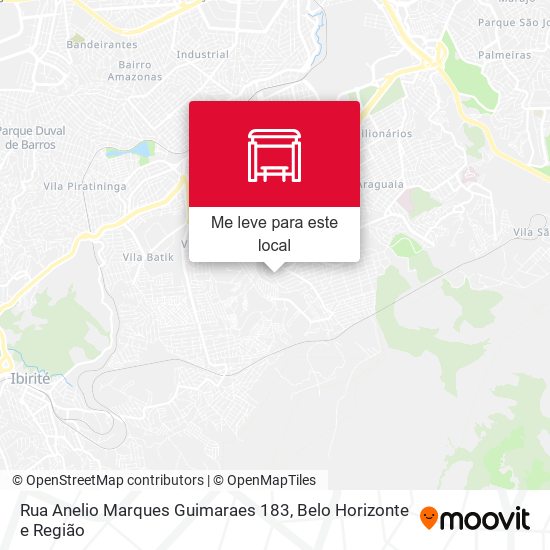 Rua Anelio Marques Guimaraes 183 mapa