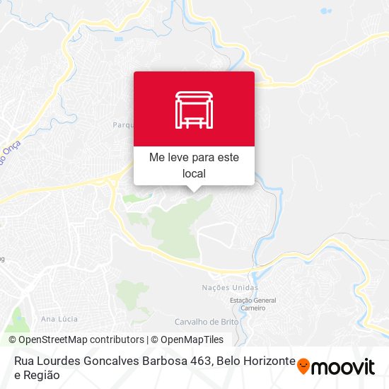 Rua Lourdes Goncalves Barbosa 463 mapa