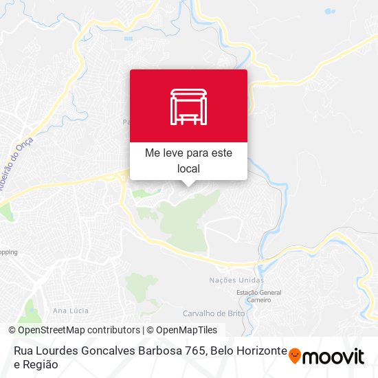 Rua Lourdes Goncalves Barbosa 765 mapa
