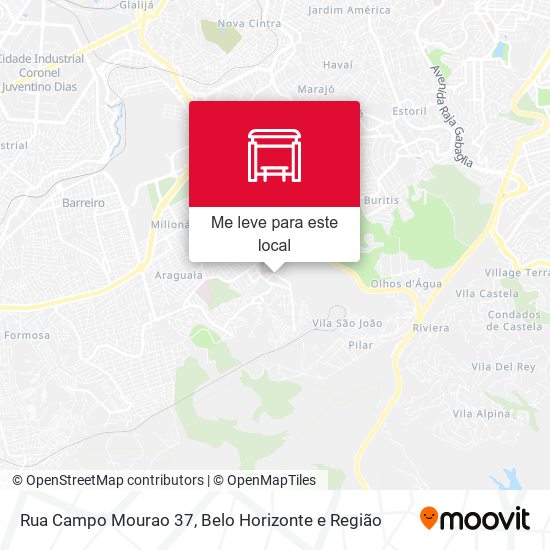 Rua Campo Mourao 37 mapa