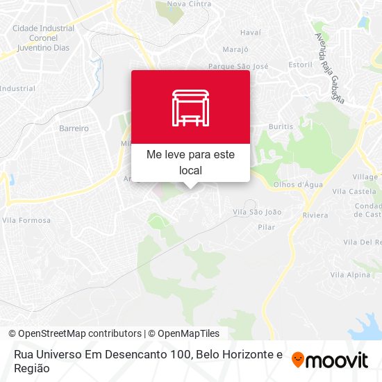Rua Universo Em Desencanto 100 mapa
