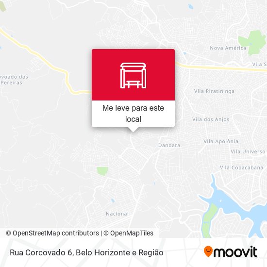 Rua Corcovado 6 mapa