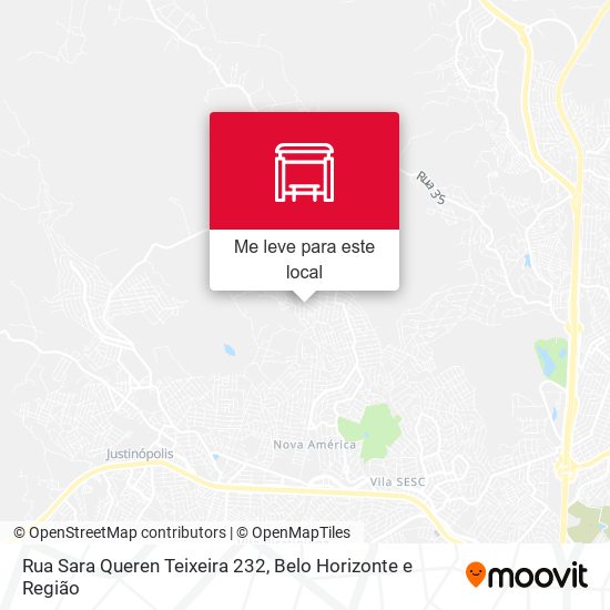 Rua Sara Queren Teixeira 232 mapa