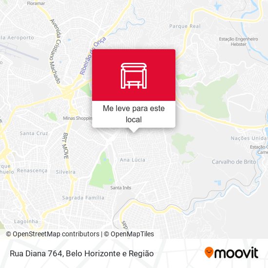 Rua Diana 764 mapa