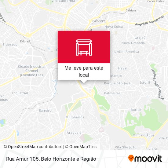Rua Amur 105 mapa
