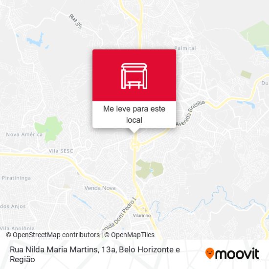 Rua Nilda Maria Martins, 13a mapa
