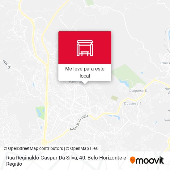 Rua Reginaldo Gaspar Da Silva, 20 mapa