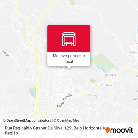 Rua Reginaldo Gaspar Da Silva, 129 mapa