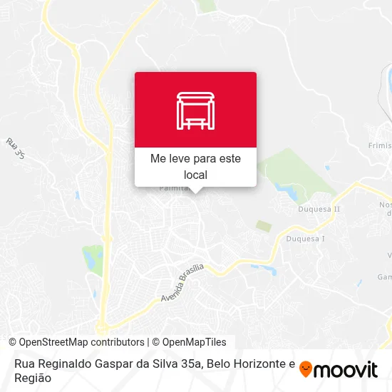 Rua Reginaldo Gaspar da Silva 35a mapa