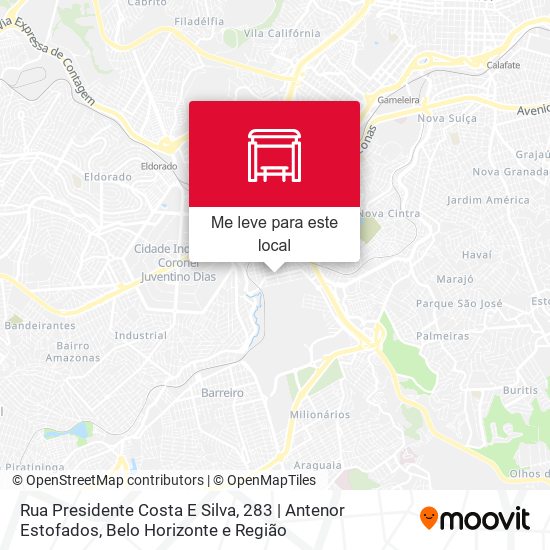 Rua Presidente Costa E Silva, 283 | Antenor Estofados mapa