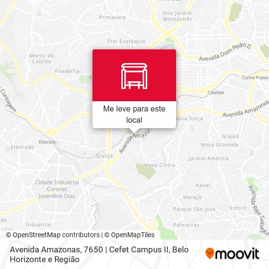 Avenida Amazonas, 7650 | Cefet Campus II mapa