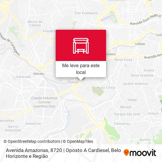 Avenida Amazonas, 8720 | Oposto A Cardiesel mapa