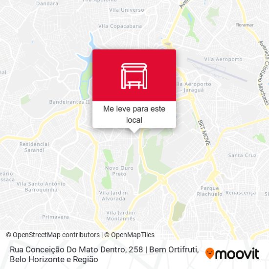 Rua Conceição Do Mato Dentro, 258 | Bem Ortifruti mapa