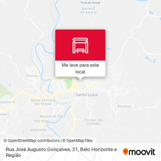 Rua José Augusto Gonçalves, 21 mapa