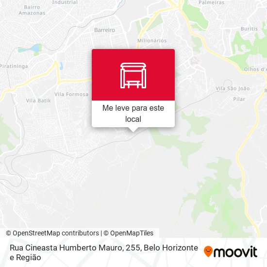 Rua Cineasta Humberto Mauro, 255 mapa