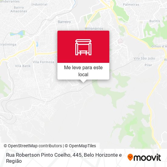 Rua Robertson Pinto Coelho, 445 mapa