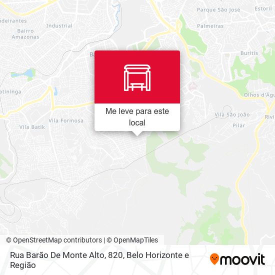 Rua Barão De Monte Alto, 820 mapa