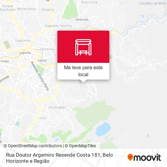 Rua Doutor Argemiro Resende Costa 181 mapa