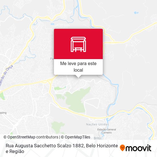 Rua Augusta Sacchetto Scalzo 1882 mapa