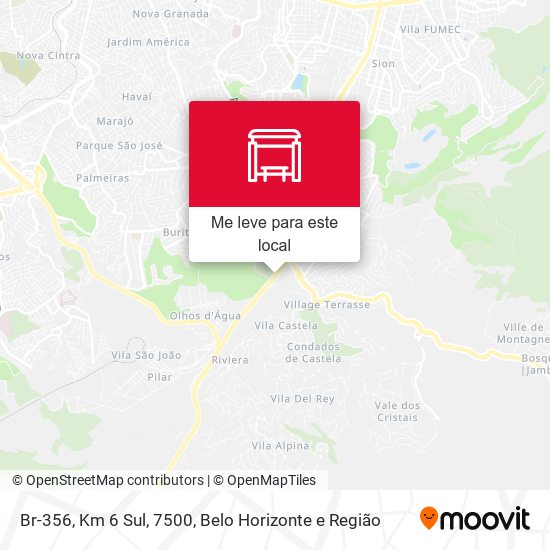 Br-356, Km 6 Sul, 7500 mapa