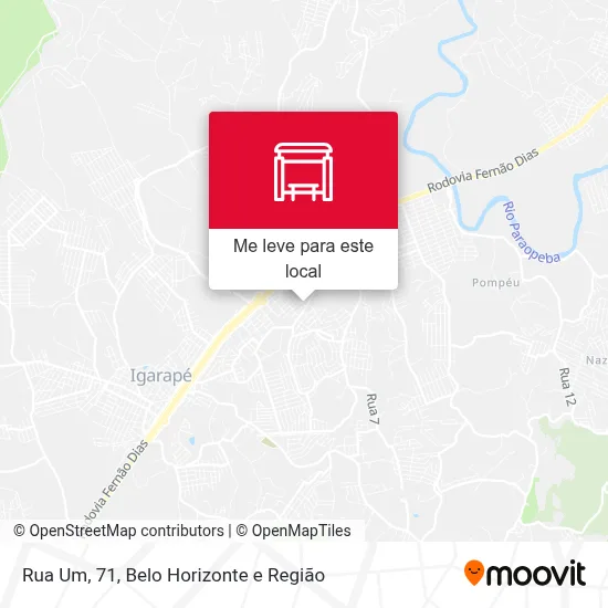 Rua Um, 71 mapa