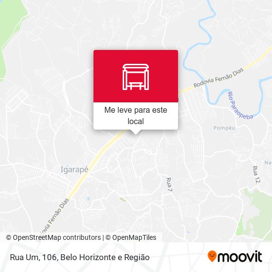 Rua Um, 106 mapa