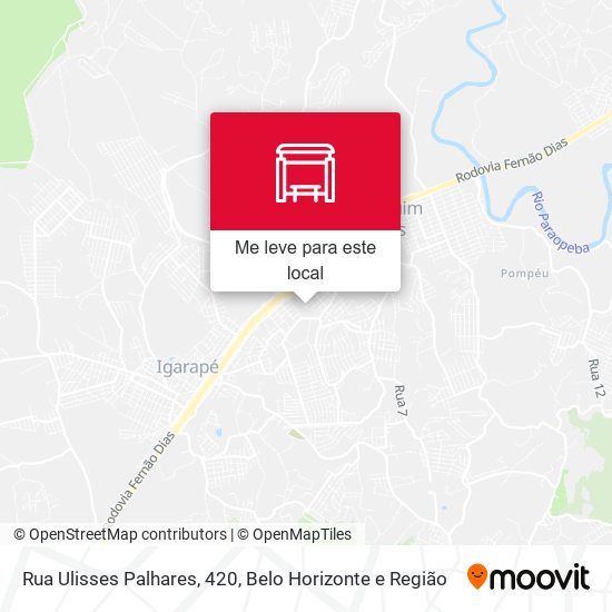 Rua Ulisses Palhares, 420 mapa