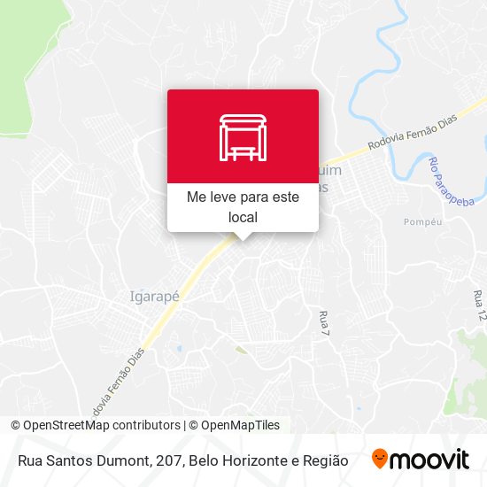 Rua Santos Dumont, 207 mapa