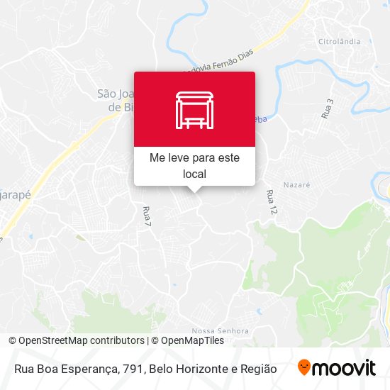 Rua Boa Esperança, 791 mapa