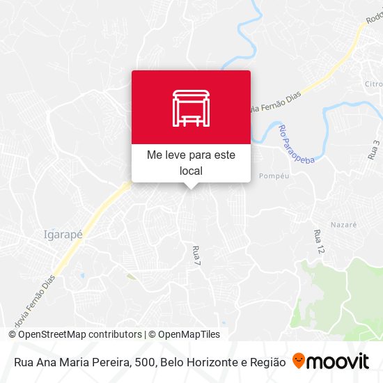 Rua Ana Maria Pereira, 500 mapa