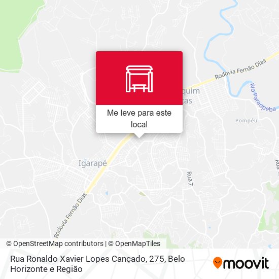 Rua Ronaldo Xavier Lopes Cançado, 275 mapa