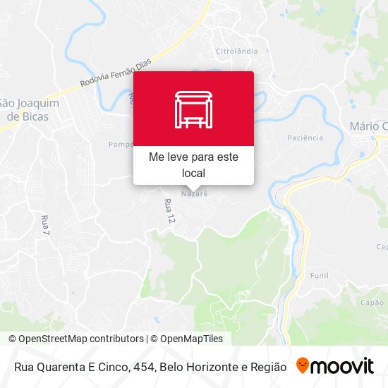 Rua Quarenta E Cinco, 454 mapa