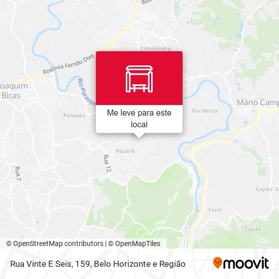 Rua Vinte E Seis, 159 mapa