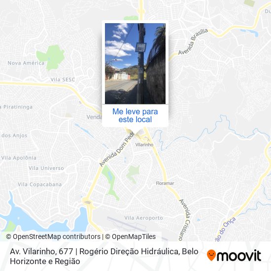Av. Vilarinho, 677 | Rogério Direção Hidráulica mapa