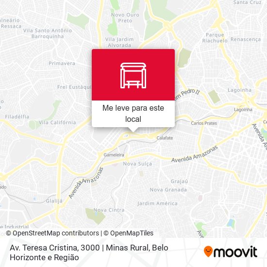 Av. Teresa Cristina, 3000 | Minas Rural mapa