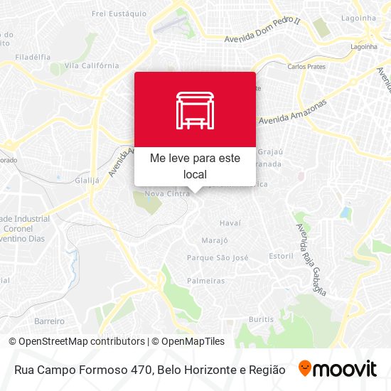 Rua Campo Formoso 470 mapa